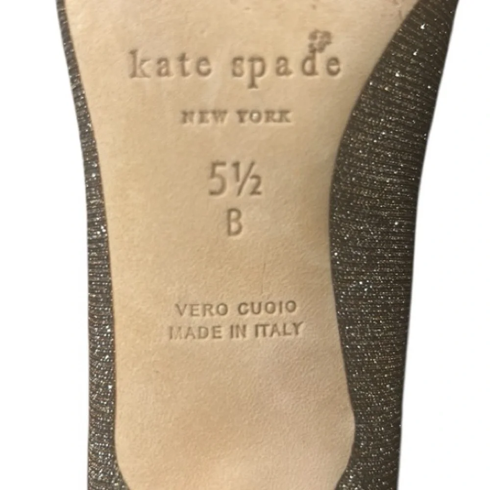 Kate Spade New York Womens Juliette Bow Toe Dress Pumps Bronze Size 5.5 - Picture 9 of 10